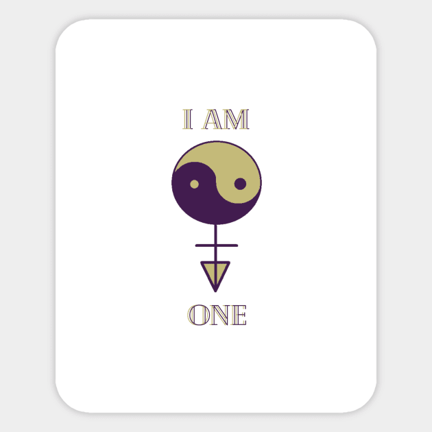 I Am One Sticker by Health of It